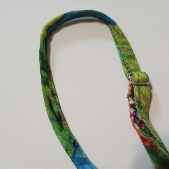 Multi Colored Snake Print Off Shoulder Crop Top SZ XL by Venus - Picture 7 of 11